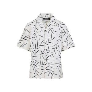 Jacquemus Short-Sleeve Abstract Leaf Print Cotton Shirt - NWT